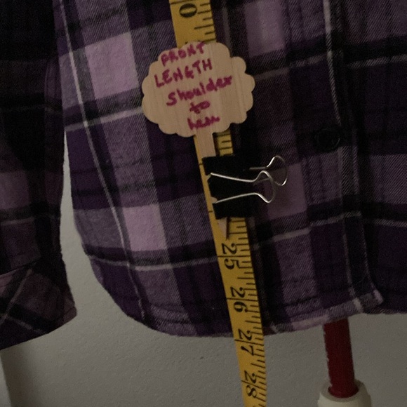 Boston Traders size large buttoned down plaid jacket with a hoodie - Picture 3 of 8